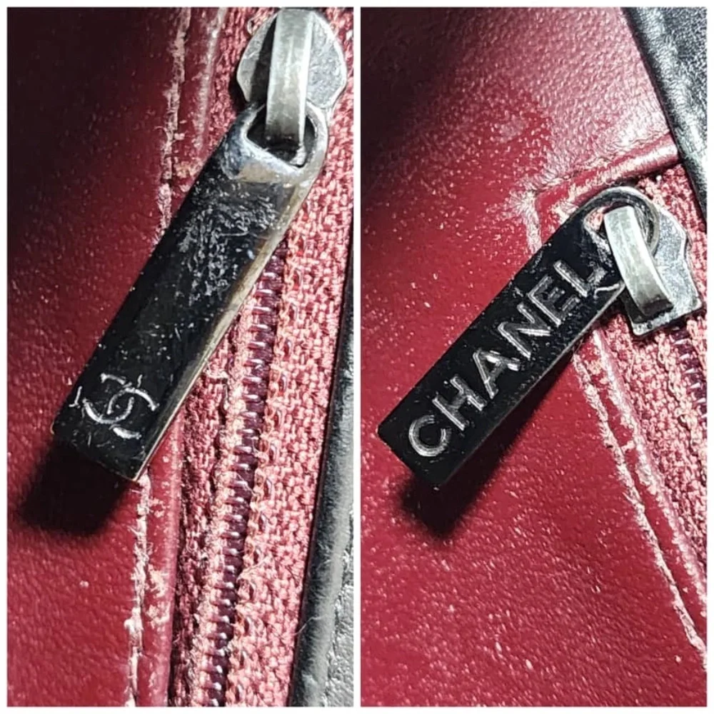 Authentic CHANEL Quilted Lambskin Leather Orient Express Flap Bag Black